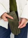 Перчатки с декоративным хлястиком