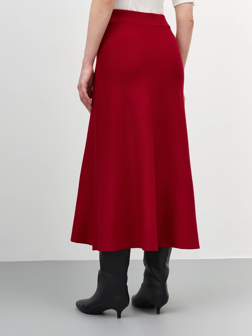 Вязаная юбка-макси