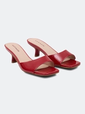 Яркие сабо из натуральной кожи