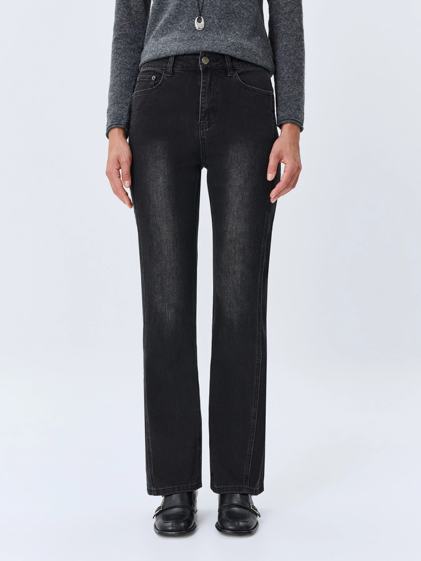 Графитовые джинсы Straight fit