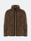 Oversize дубленка из искусственного меха.