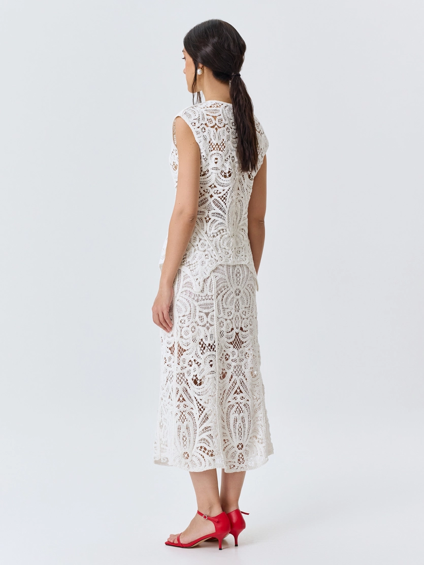 Ажурная кружевная юбка