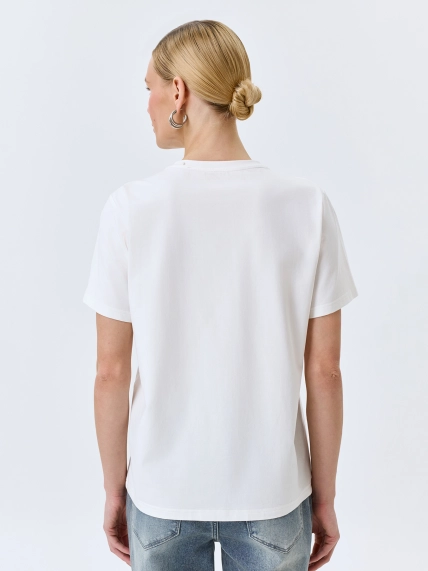 Футболка с флоральным принтом