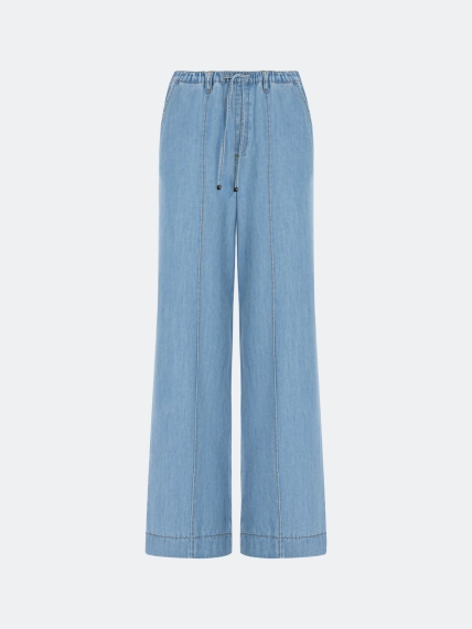 Тонкие хлопковые джинсы