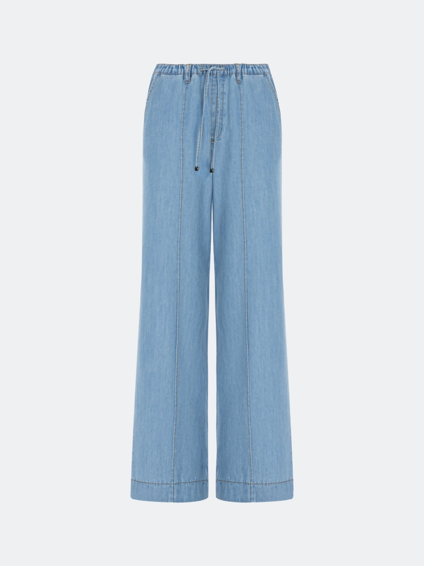 Тонкие хлопковые джинсы