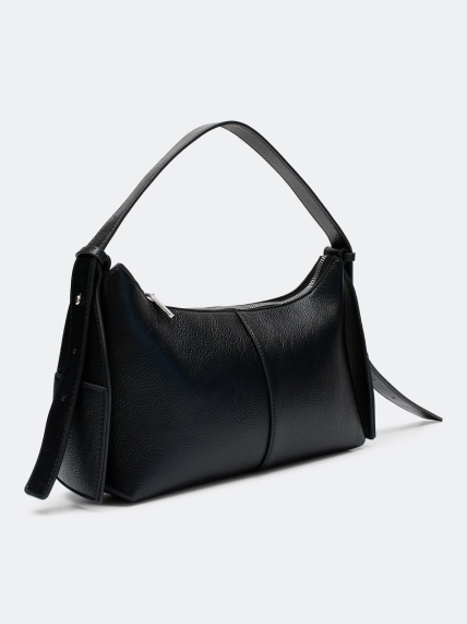 Сумка-багет из мягкой эко кожи