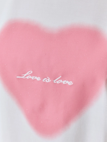 Футболка с принтом "сердце"