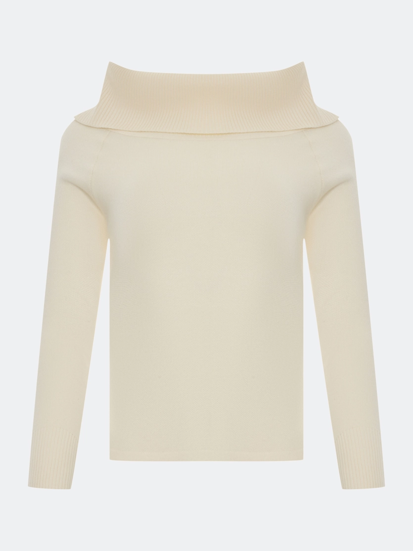 Джемпер с открытыми плечами