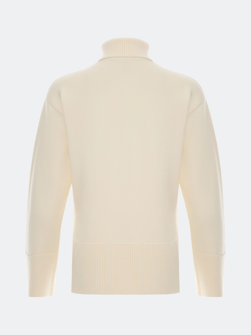 Джемпер с воротником гольф