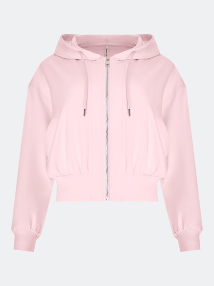 Укороченное худи на молнии