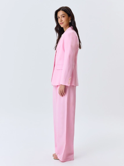 Яркий однобортный жакет из тенселя