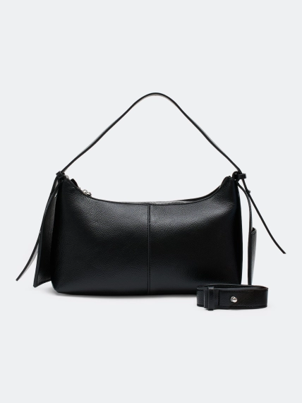 Сумка-багет из мягкой эко кожи