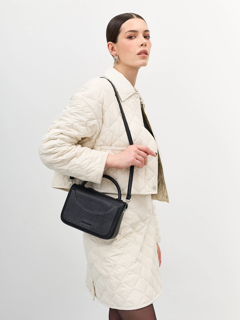 Комплект: сумка кросс-боди и косметичка-брелок