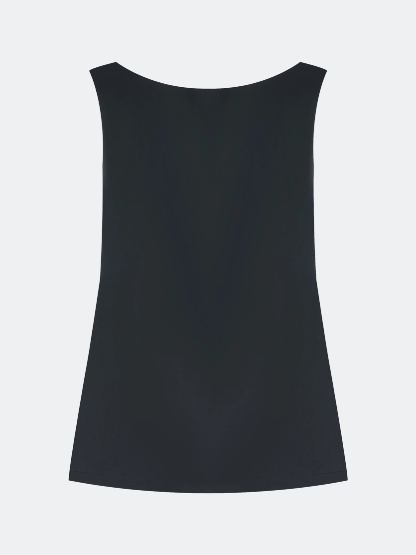 Свободный сатиновый топ