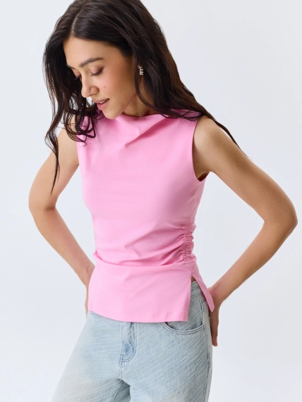 Топ с драпировкой