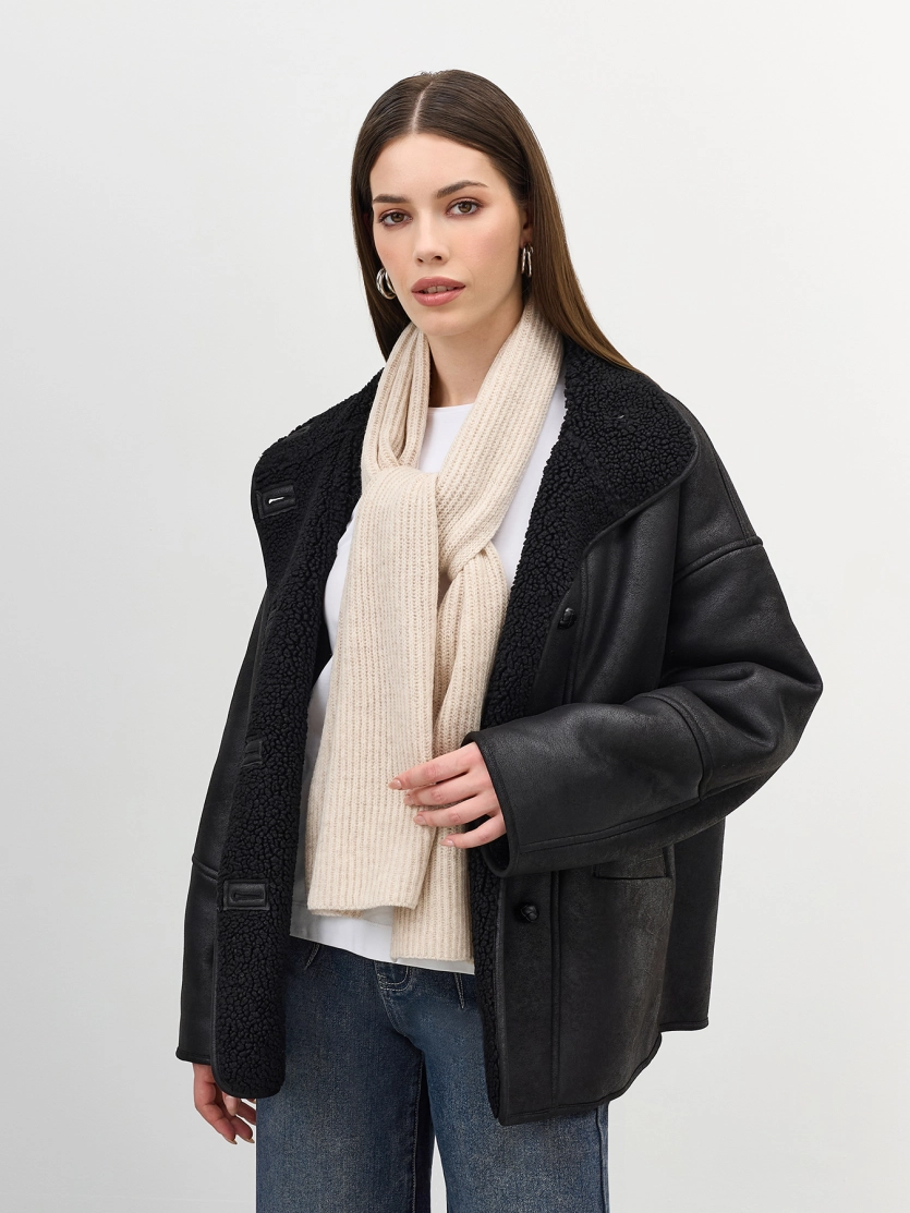 Базовый шерстяной шарф