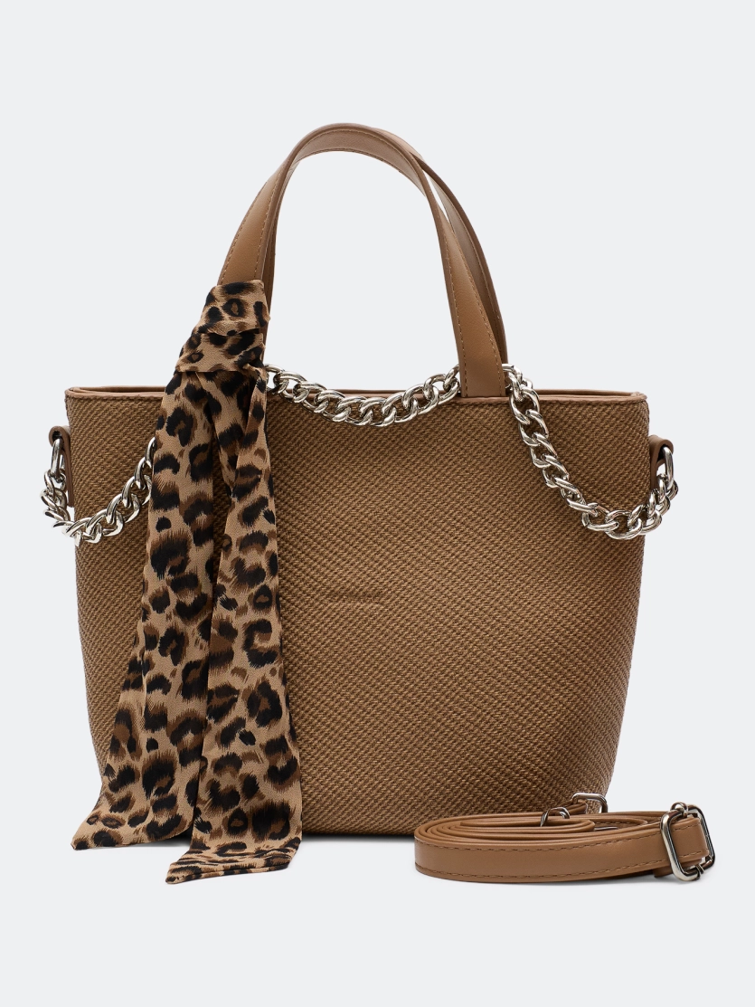 Сумка-хобо из фактурной эко кожи