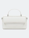 Белая сумка-багет