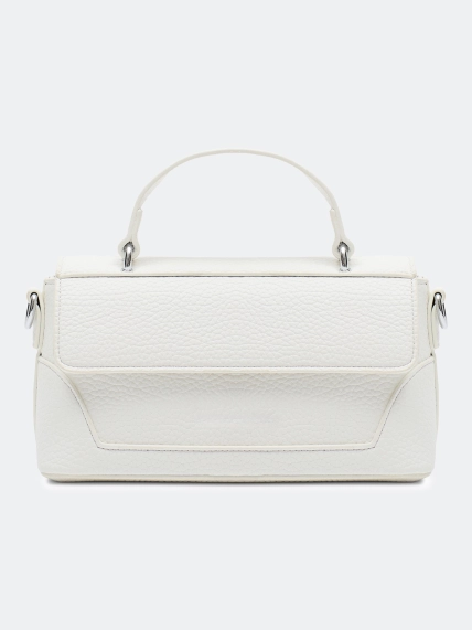 Белая сумка-багет