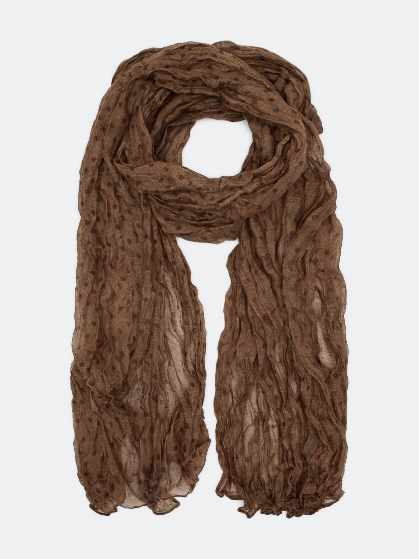 Палантин в горошек