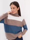 Свитер в яркую полоску в стиле color block