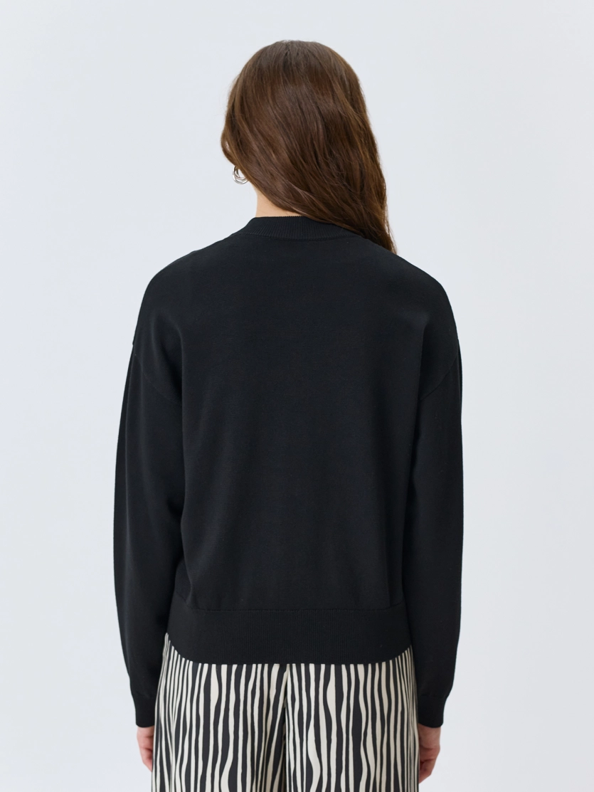 Вязаный бомбер 