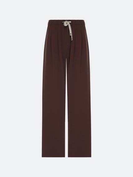 Широкие брюки багги со складками