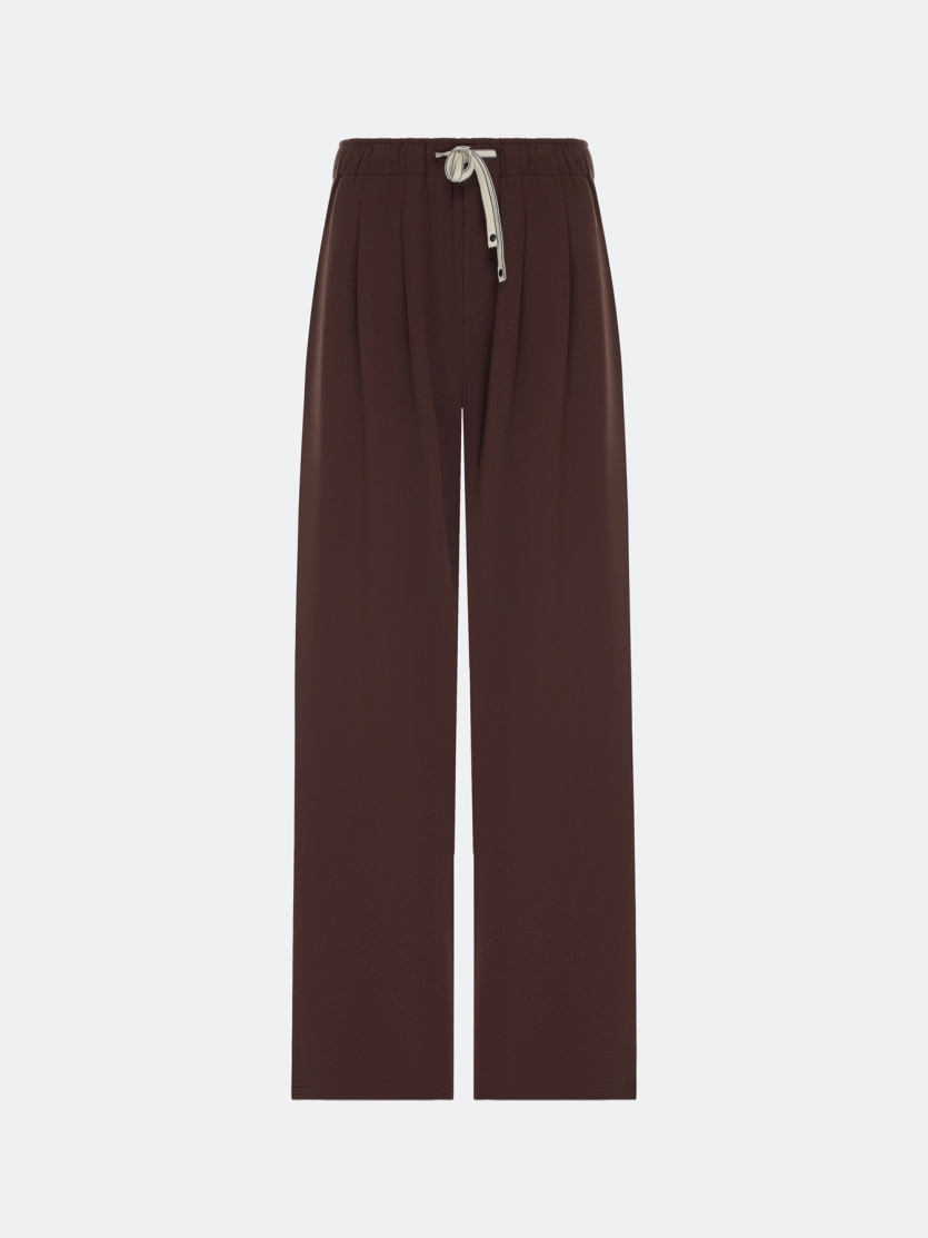 Широкие брюки багги со складками