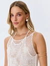 Двойной ажурный топ