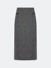 Прямая юбка из твида