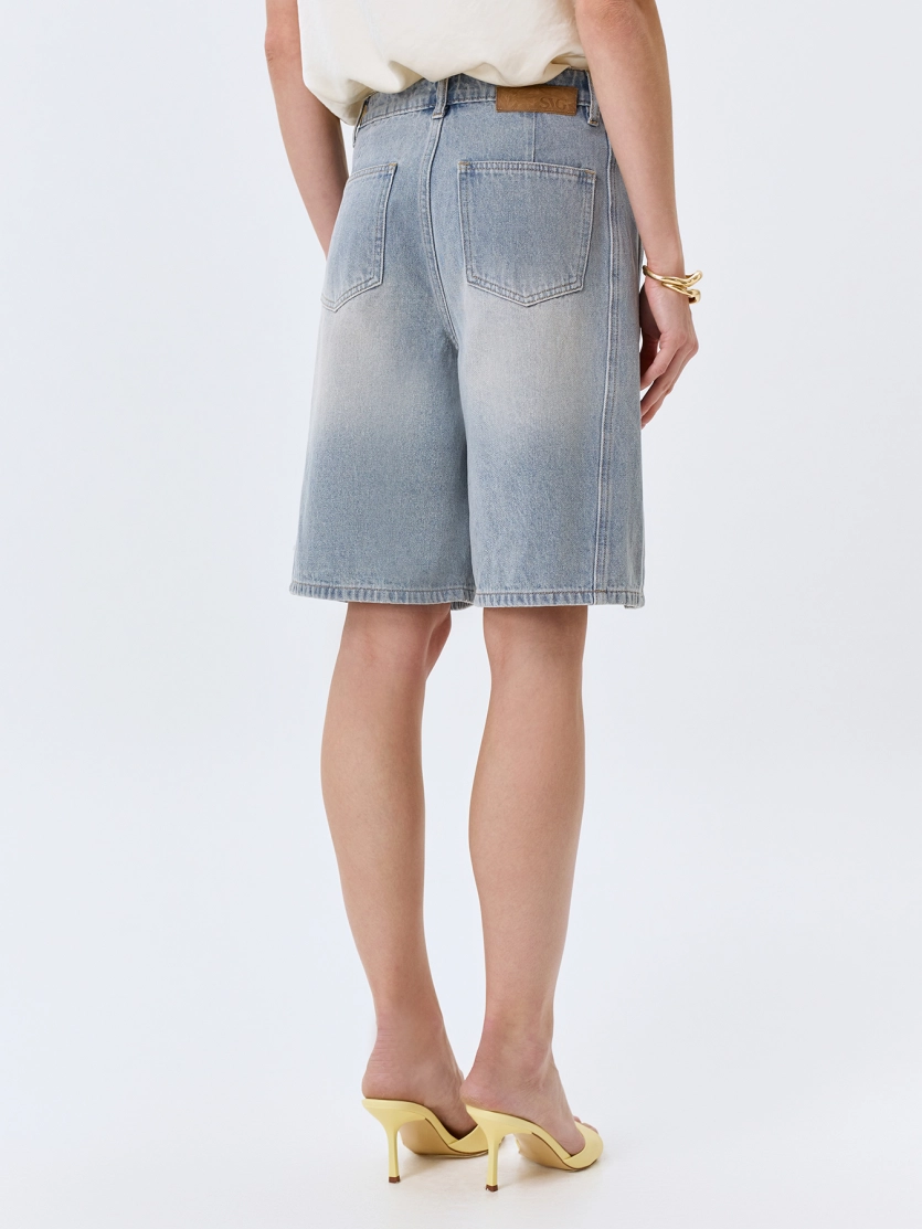 Джинсовые бермуды