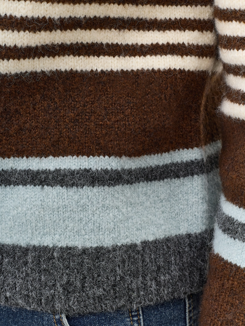 Кардиган в яркую полоску