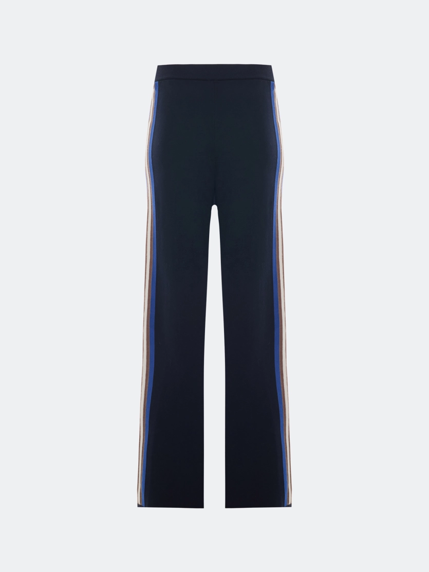 Вязаные брюки с лампасами