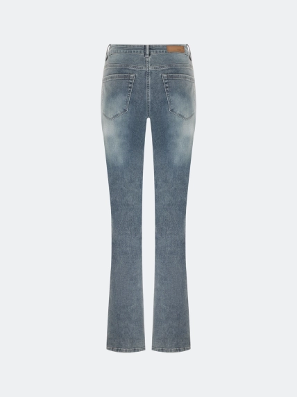 Прямые джинсы с деликатной варкой