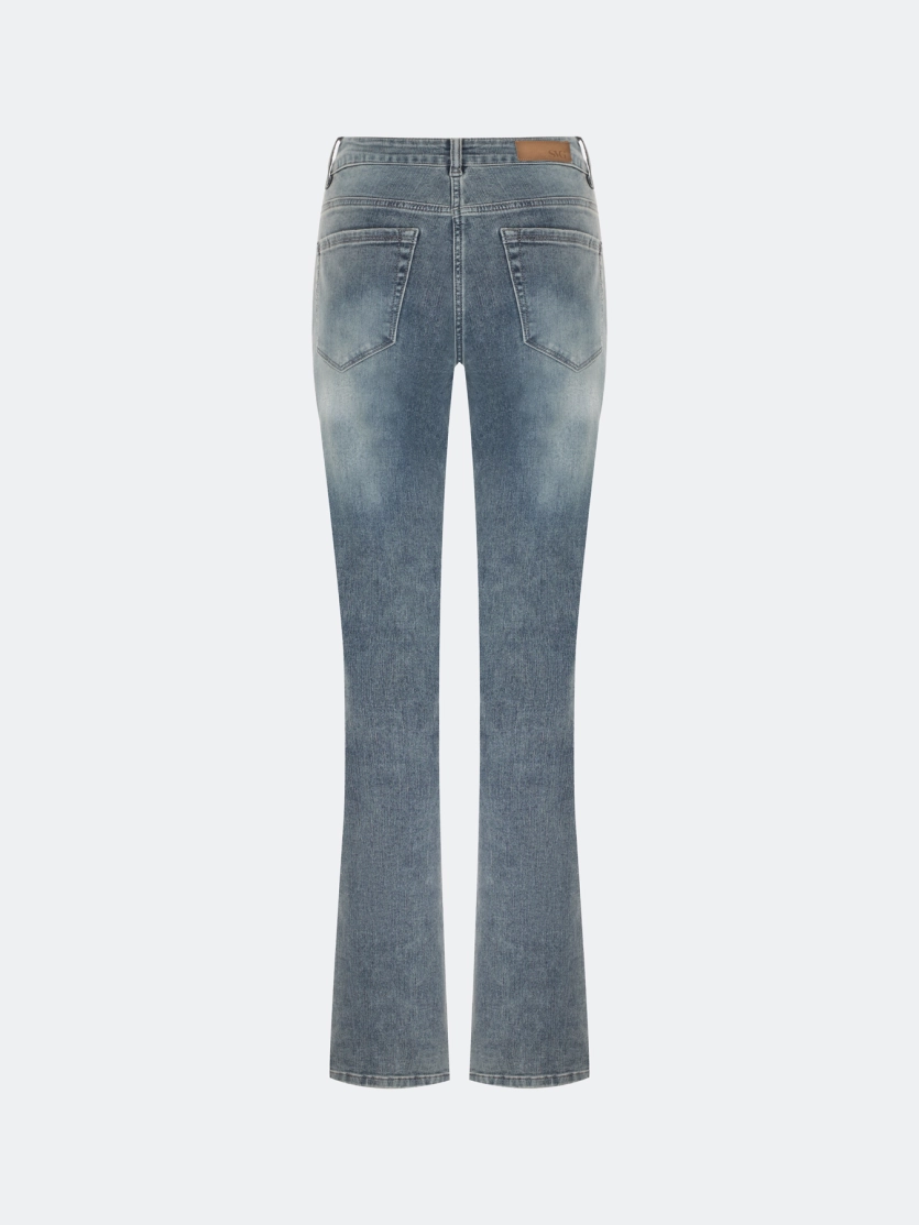 Прямые джинсы с деликатной варкой