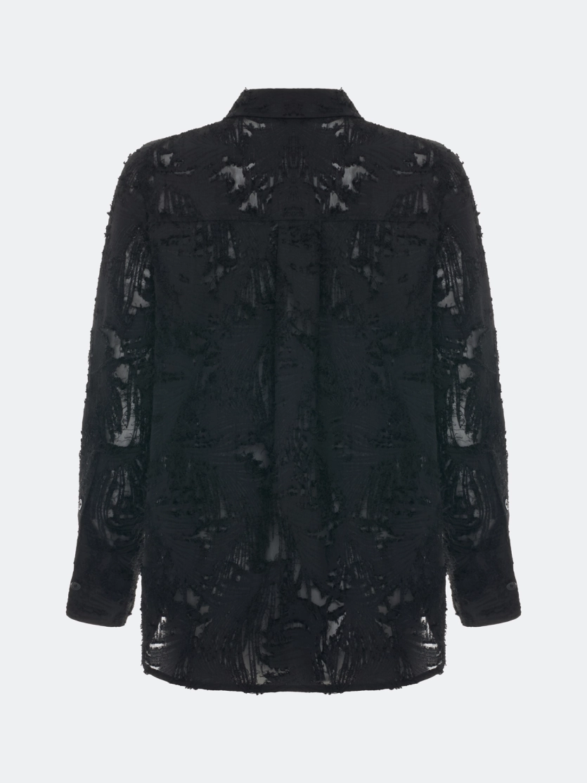 Блузка из фактурной ткани