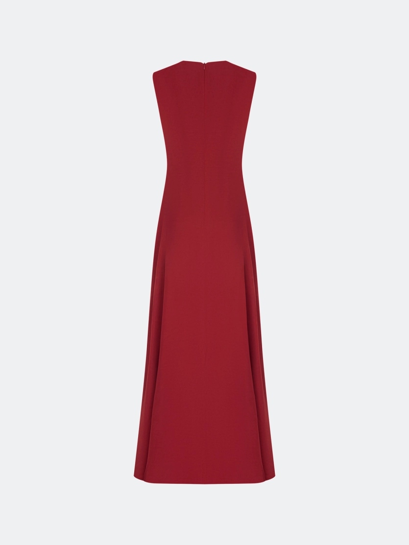 Яркое платье-миди из вискозы