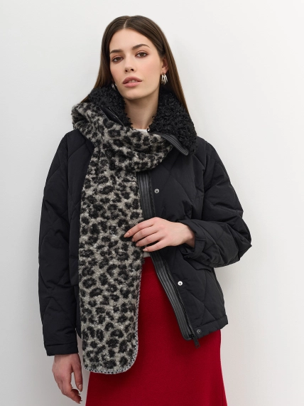 Мягкий шарф с анималистичным принтом