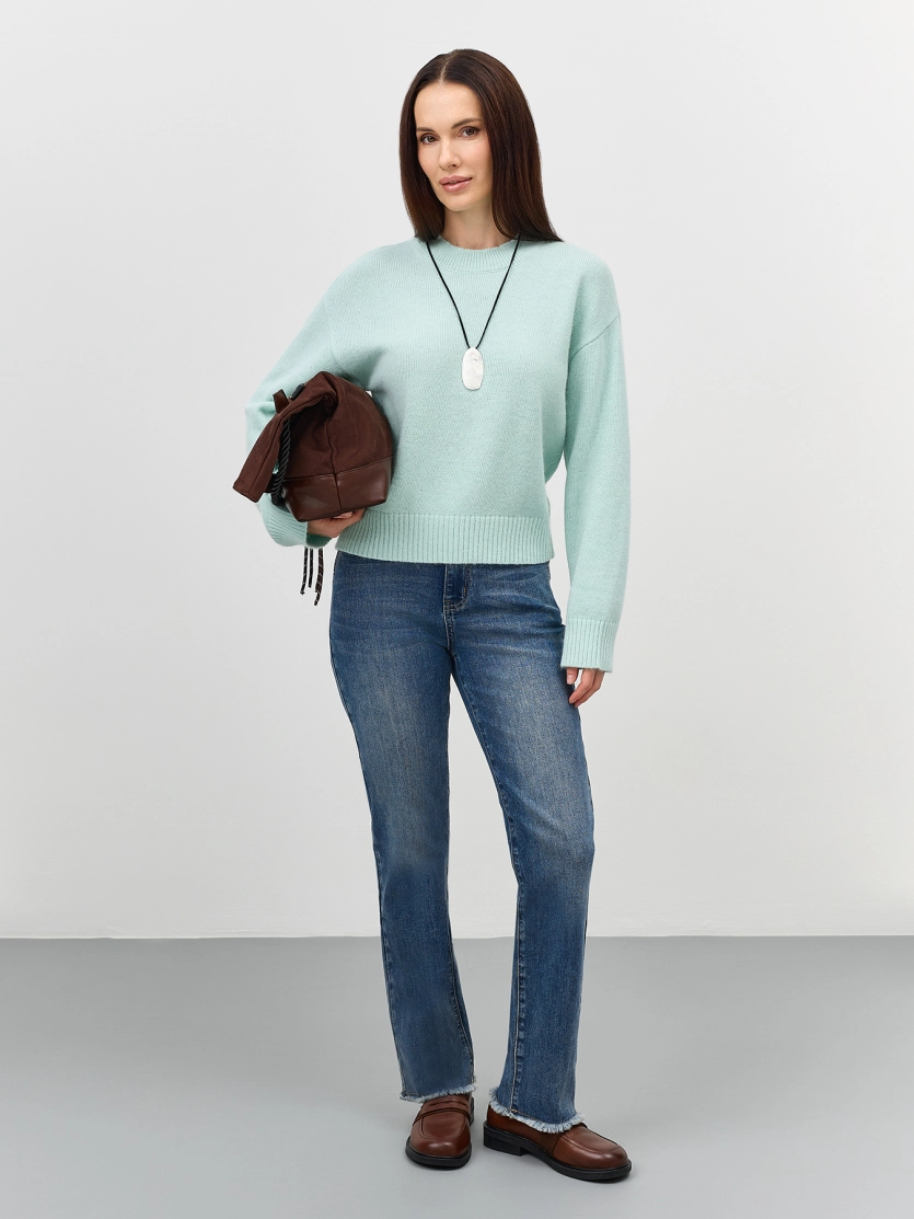 Пушистый джемпер с ангорой