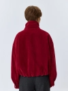 Oversize бомбер из искусственной замши