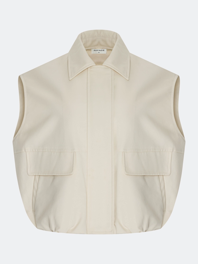 Свободный жилет из 100% хлопка