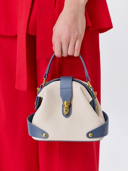 Мини сумка-мешок из эко кожи