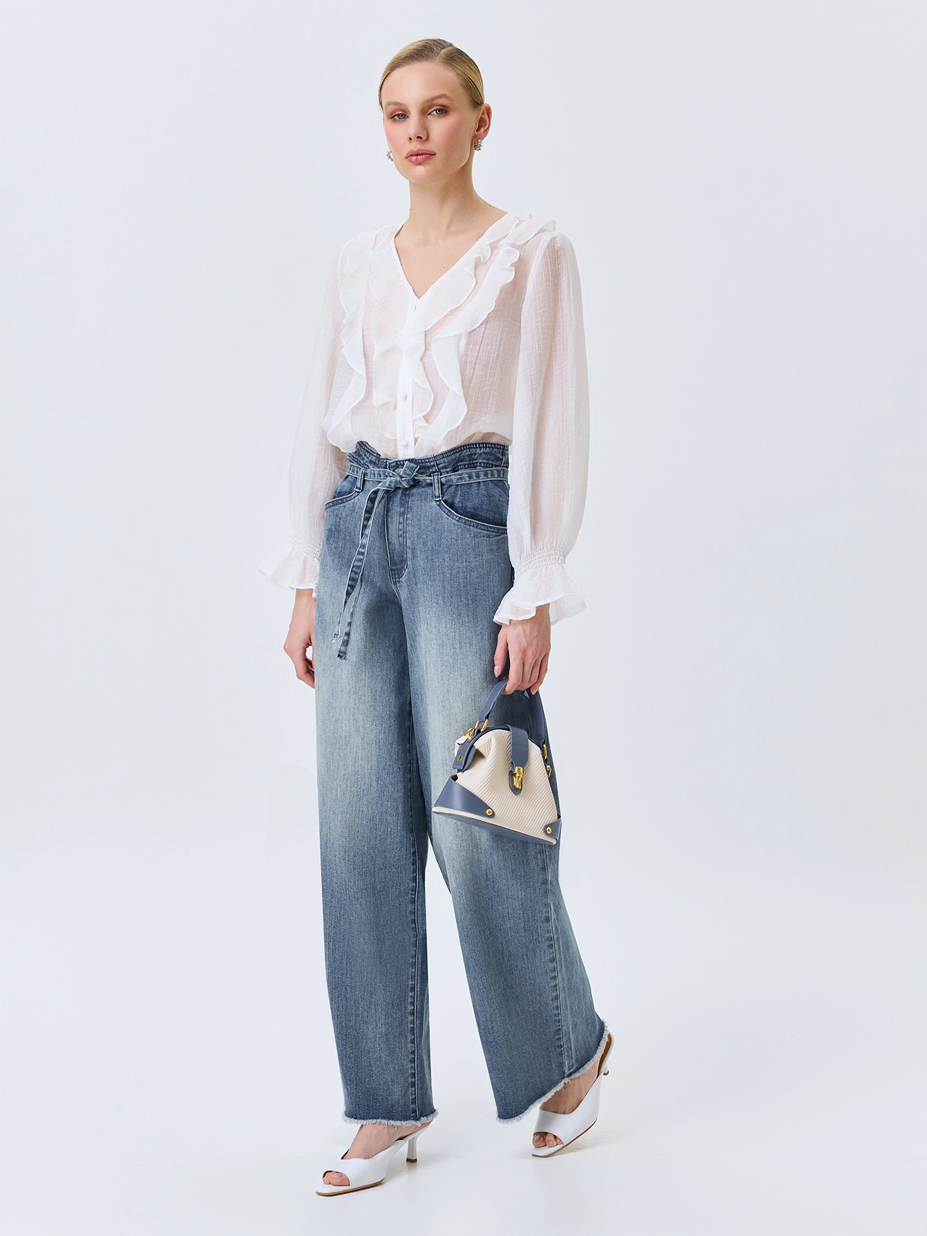 Широкие джинсы в стиле Бохо SAVAGE