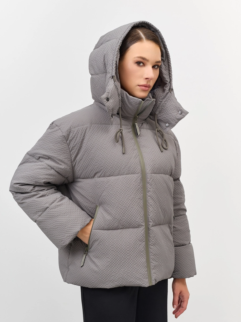 Куртка Oversize из фактурной ткани