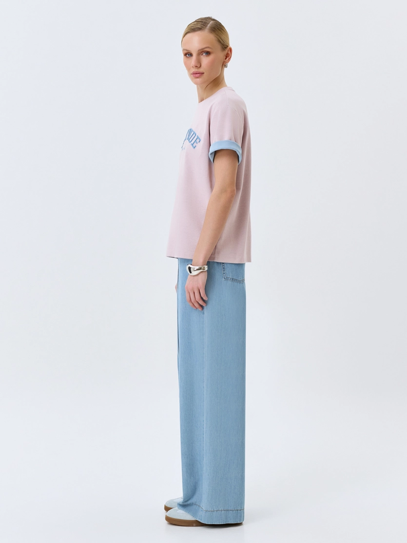 Тонкие хлопковые джинсы