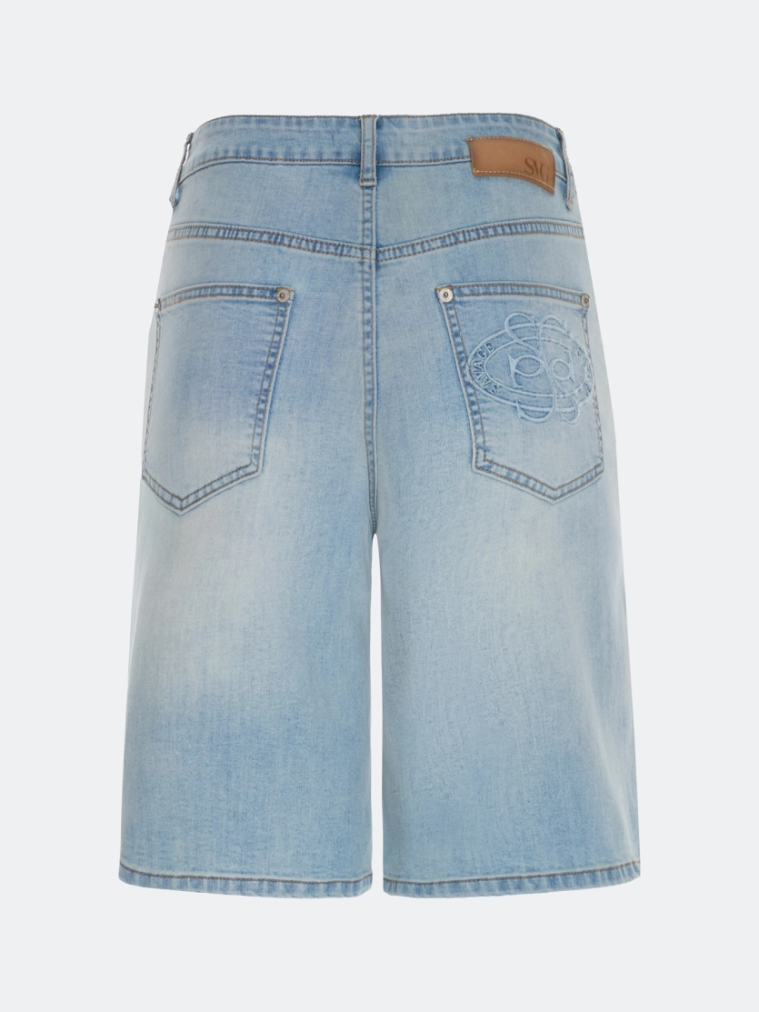 Шорты бермуды из денима
