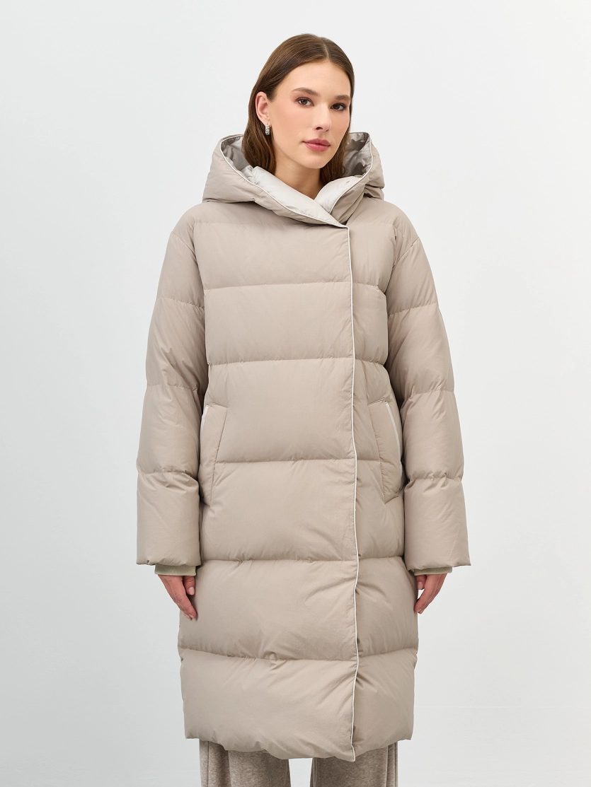 Пуховик с капюшоном