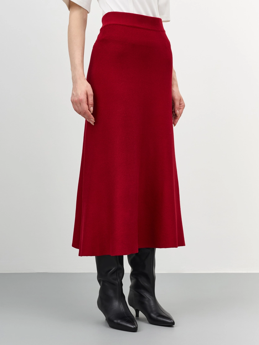 Вязаная юбка-макси