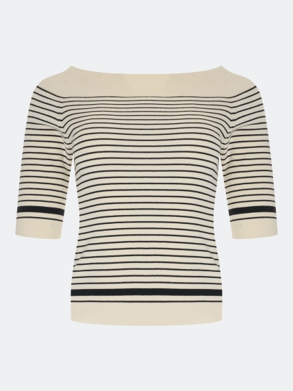 Облегающий джемпер в полоску