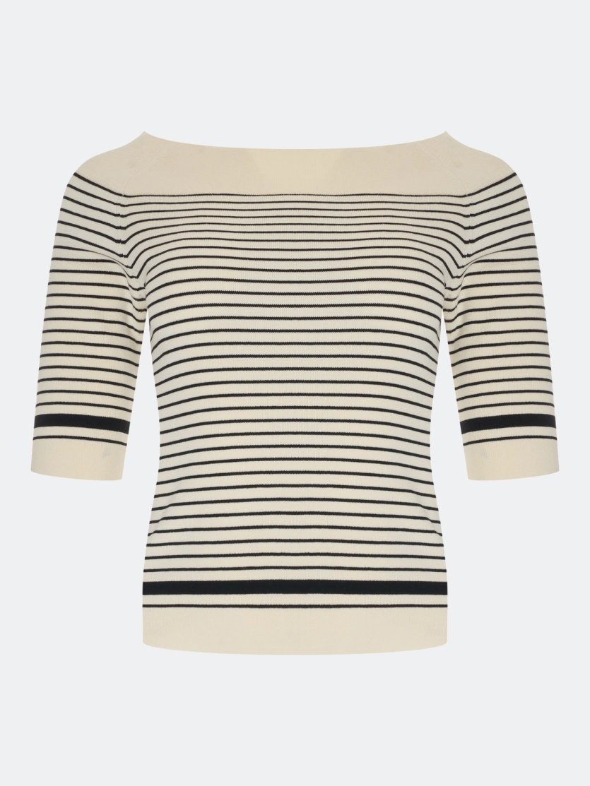 Облегающий джемпер в полоску